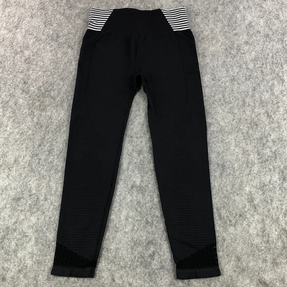 Fashion Nova Compression Leggings Medium Black High Rise SLIMMING Elastic Waist - Picture 1 of 9